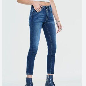 Alessandro Vasini Size 27 Joan Button Fly Skinny Jeans in Indigo